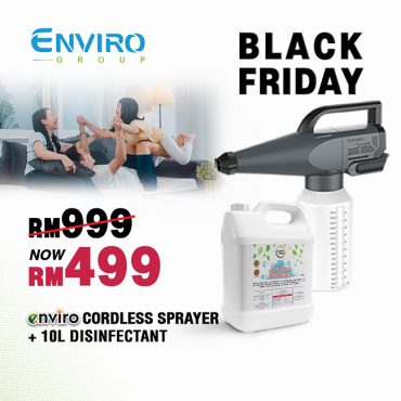 cordless sprayer 10L + Disinfectant