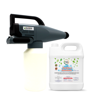 enviro clean with disinfectant sprayer